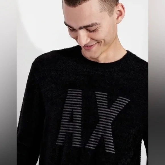 ARMANI EXCHANGE - Brand print Crew Neck pull over - Picture 1 of 10